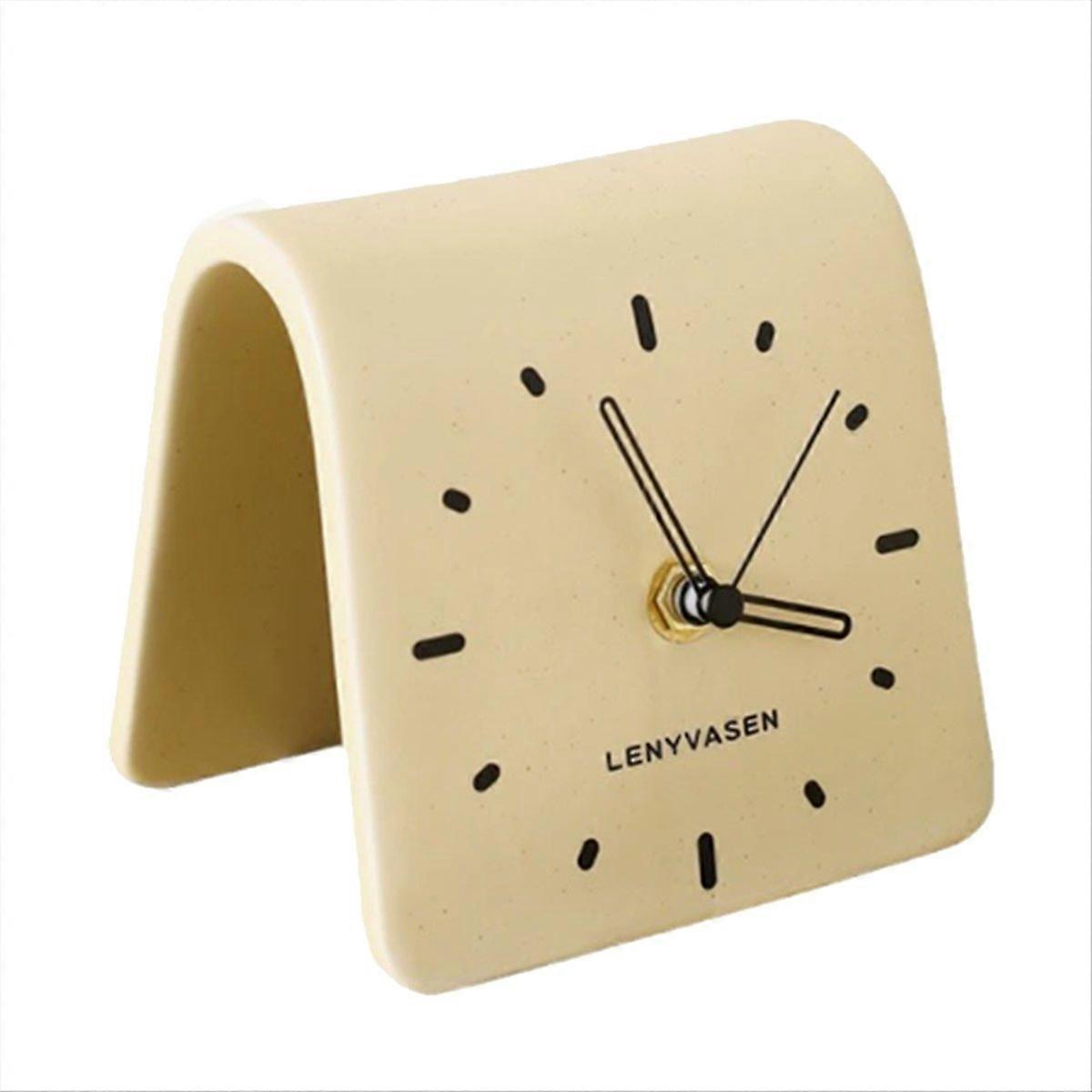 Desktop Ceramic Clock Simplicity Desk Clock Silent Desk Clock