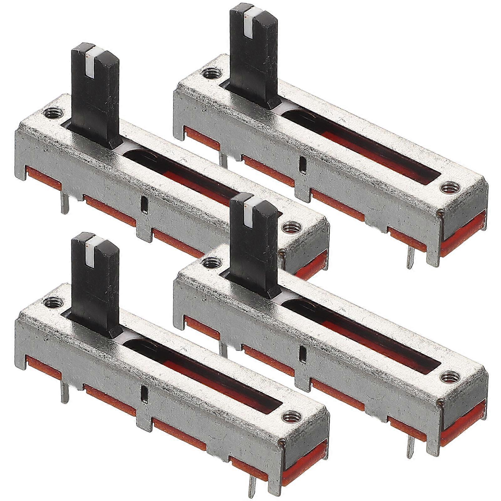 4pcs Slide Potentiometer Linear Straight Stereo Potentiometer