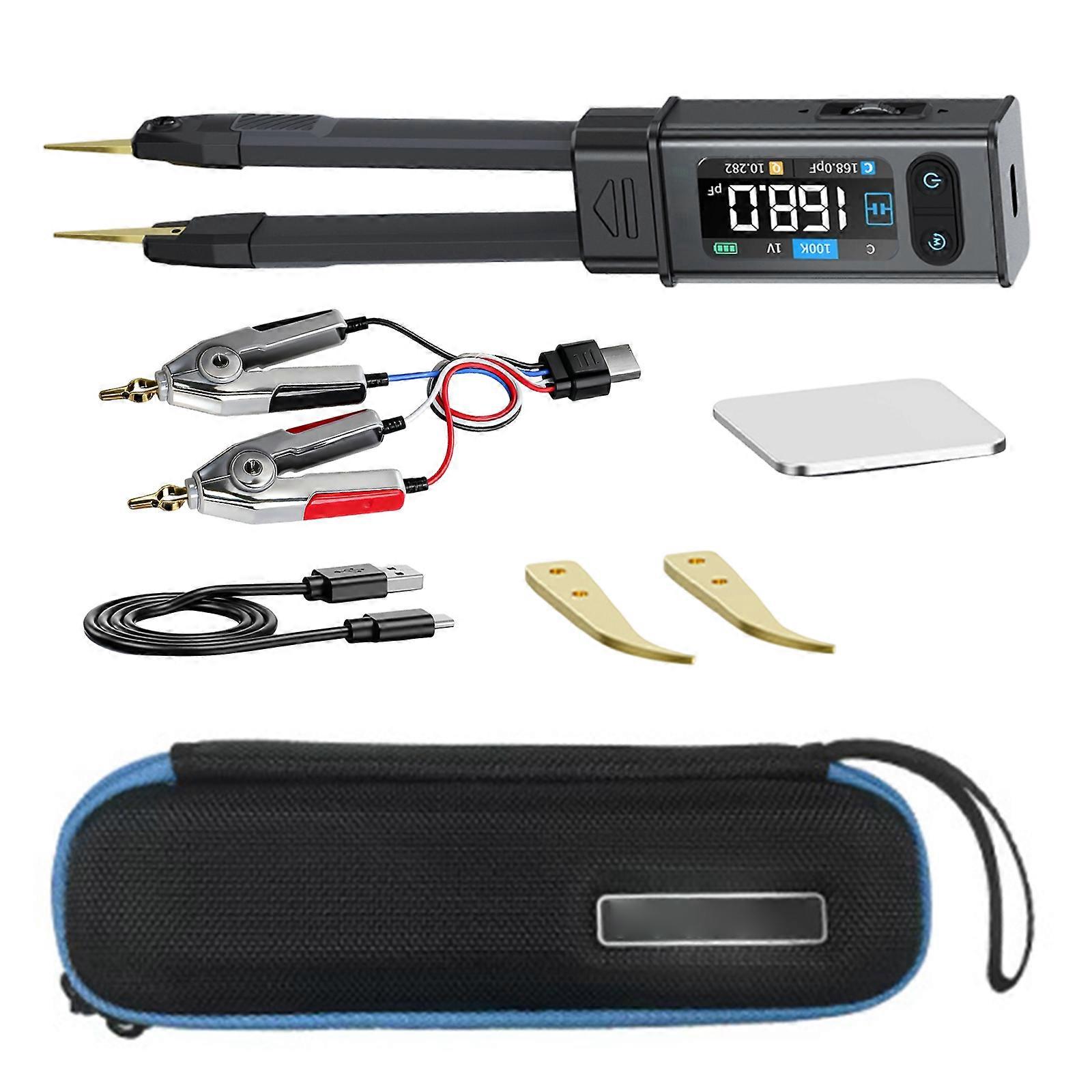 Pinzetten-Tester mit Frequenzscan von 100 Hz bis 100 kHz zur schnellen Parameteranalyse verschiedener elektronischer Bauteile, mehrfarbig