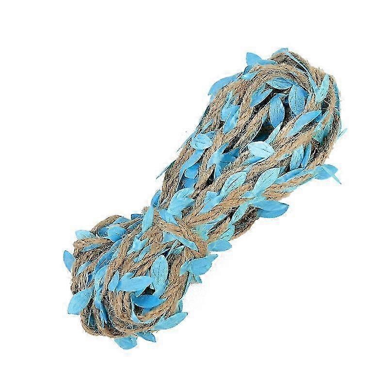 Green Leaves Hemp Rope for Rustic Wedding Decor and DIY Craft Projects