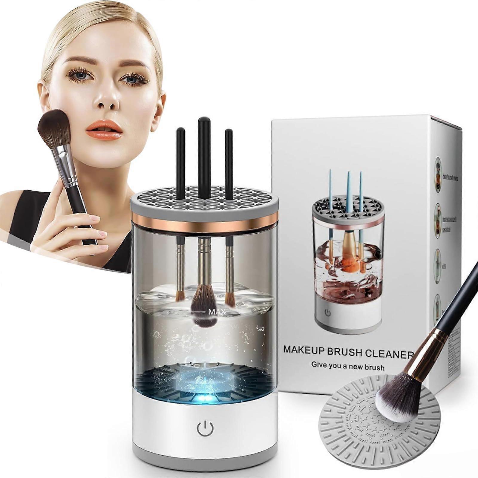 Electric Makeup Brush Cleaner with Automatic Spin for Deep Cleaning and Quick Drying All Sizes