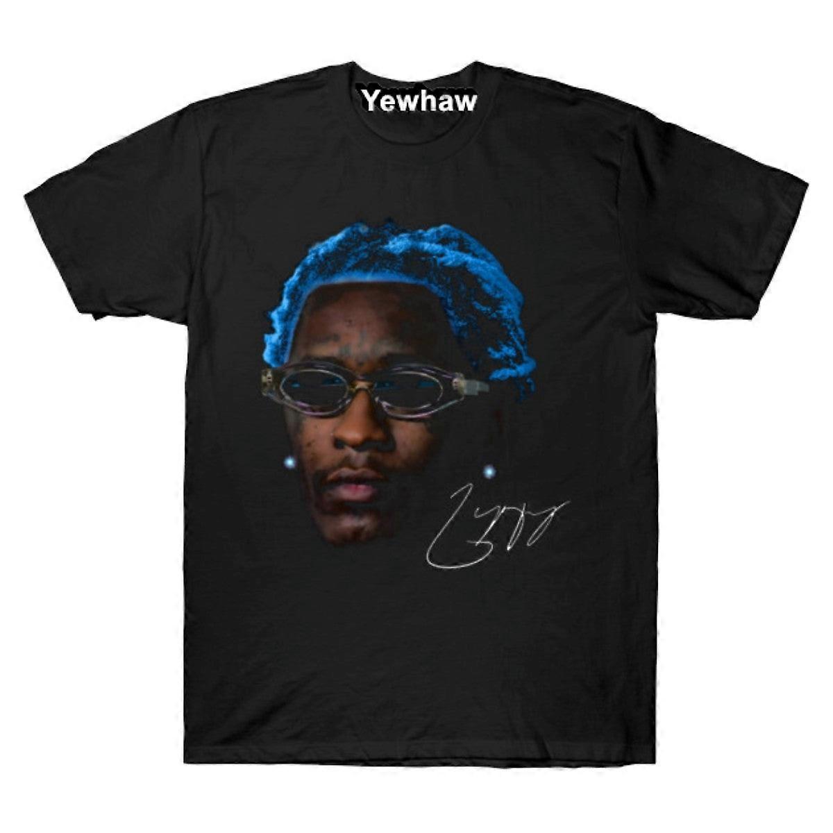 Young Thug Head Blue T-shirt