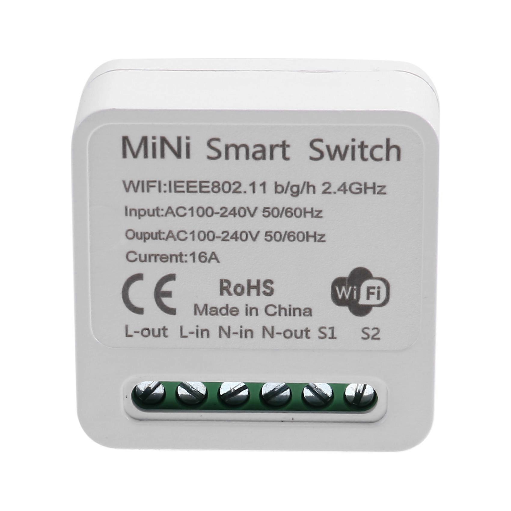 Mini Smart WiFi Relay Switch, DIY Timer Light Switch Module Smart Life/Tuya Application, Wireless Remote Control