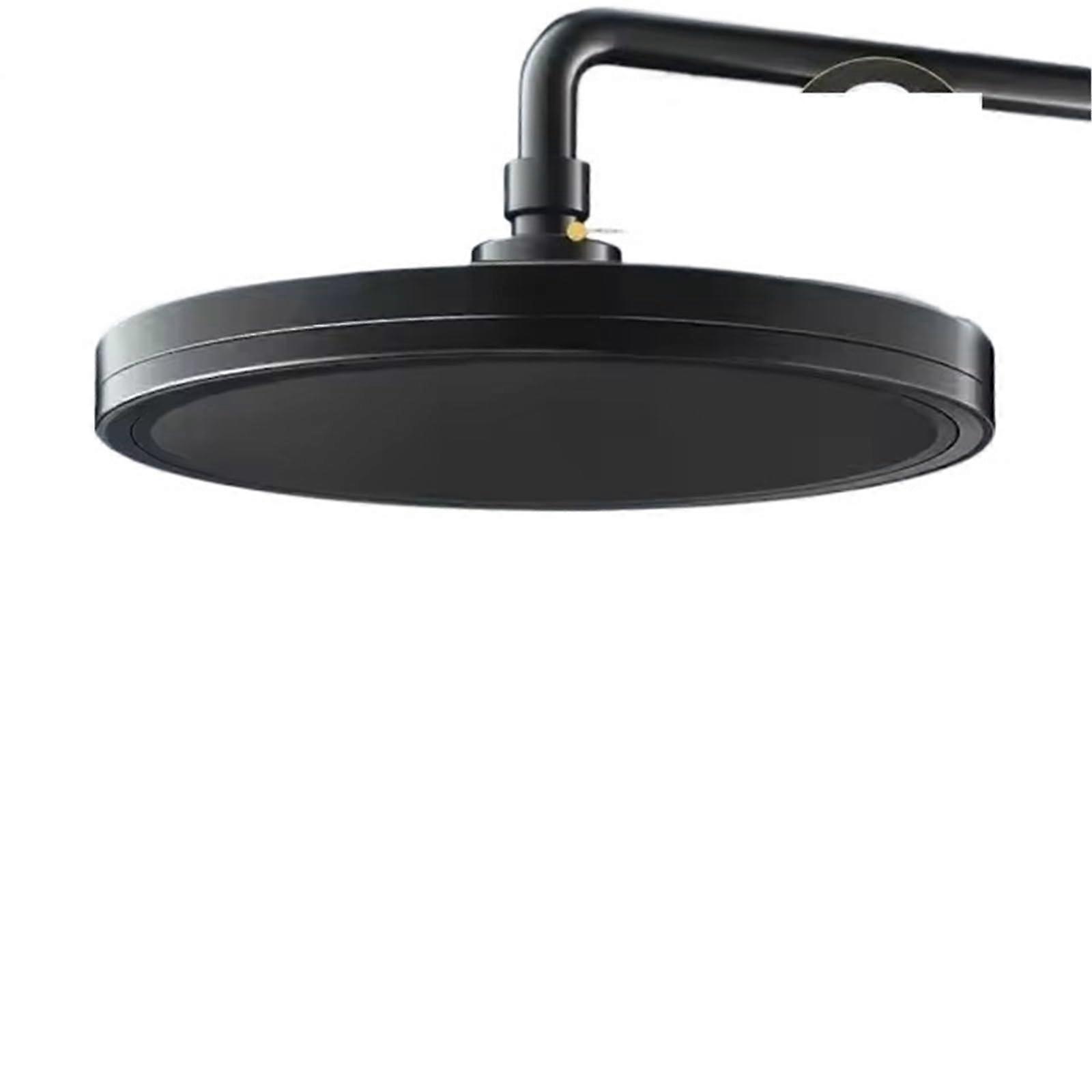 Pressure Handheld Shower Head with Wide Rainfall Spray, 6 Modes, Easy Installation, Black