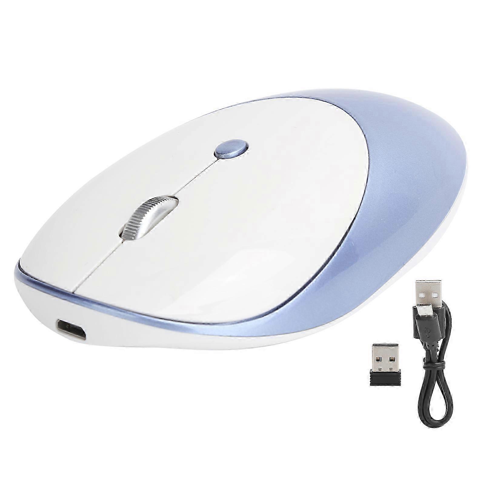 Wireless Mouse 3-speed Dpi Adjustable Optical Computer External Device With Usb Receiver Dark Blue