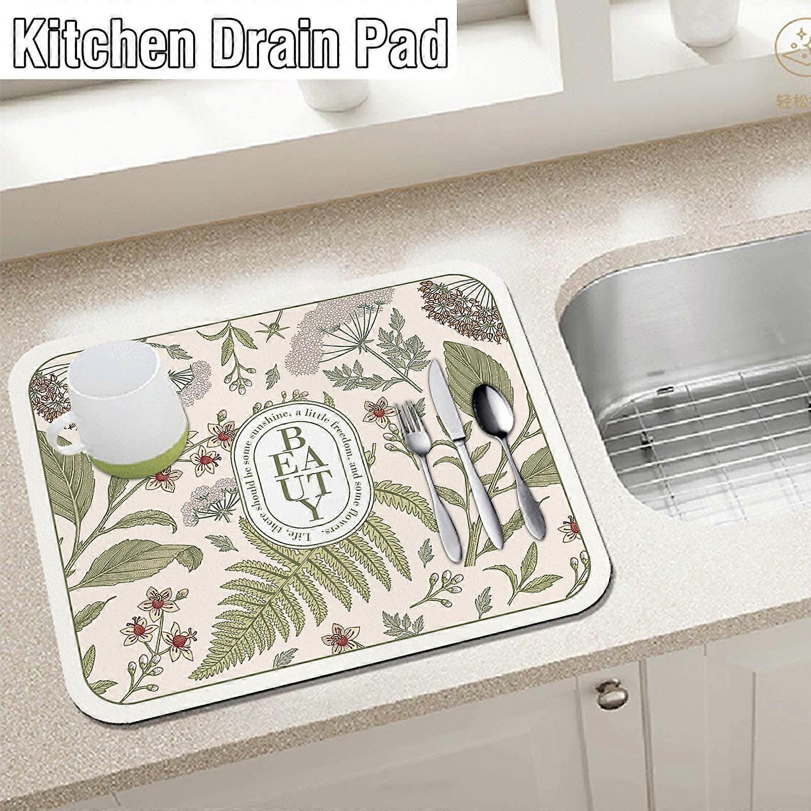 LOOPSUN Valentine's Day Clearance 2024! Soft, absorbent, wash-free countertop drying pad for kitchen, coffee table; compatible with cups, dishes.