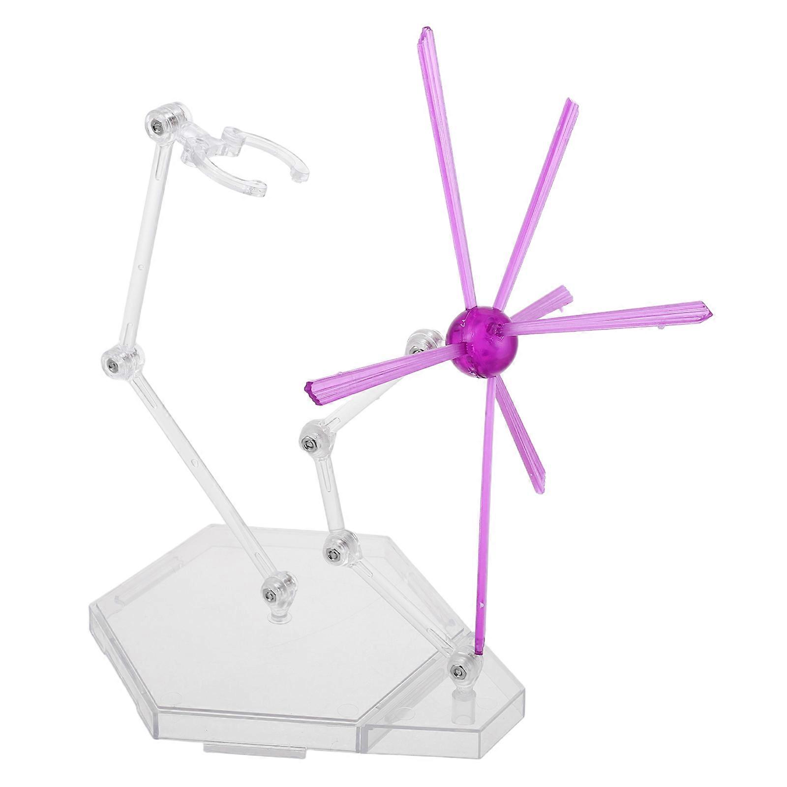 Figure Stand Holder for Model Dolls Display with Special Effect 1Set Purple