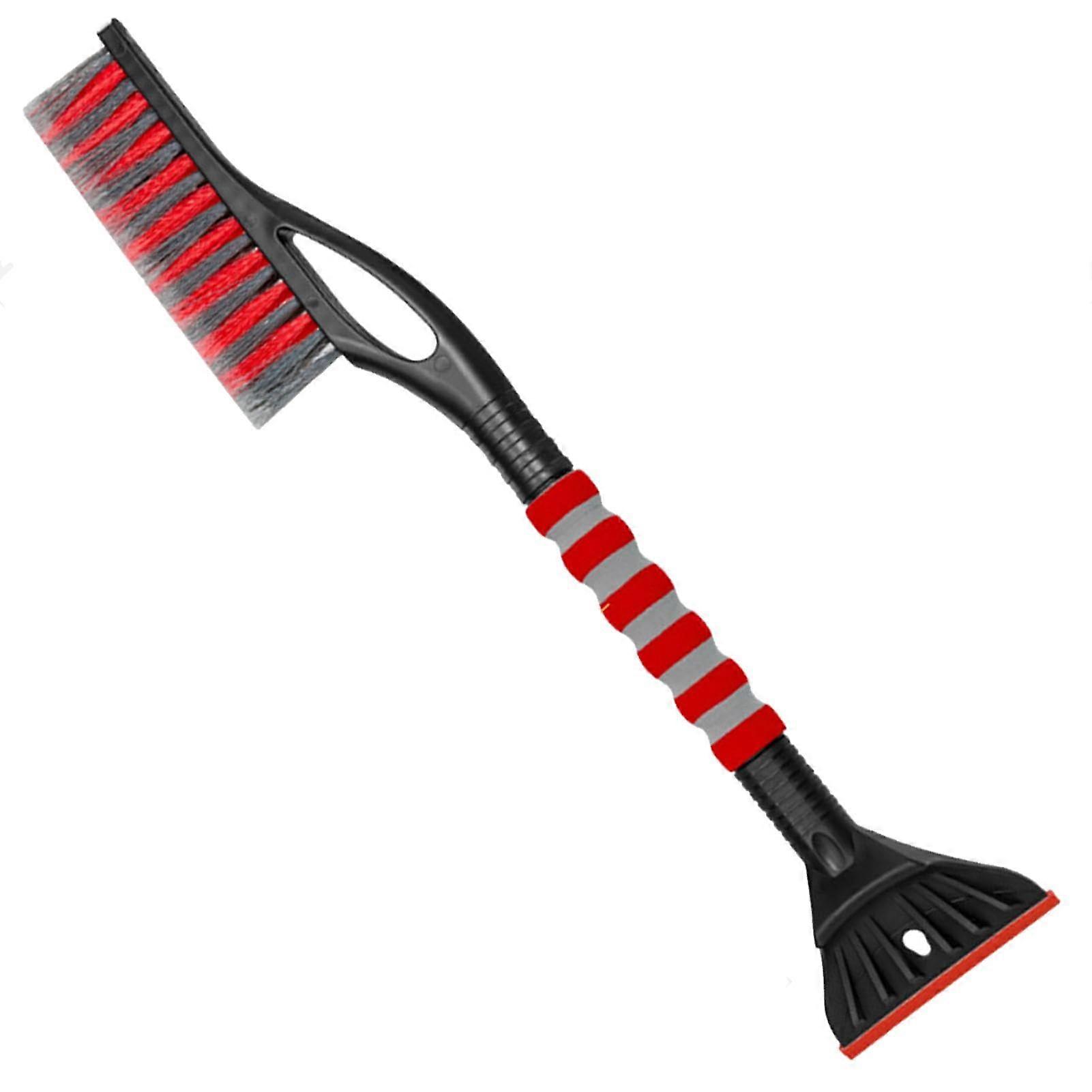 Car Snow Brush and Ice Scraper Detachable Winter Tool with Wide Shovel Surface for Car SUV Truck Red