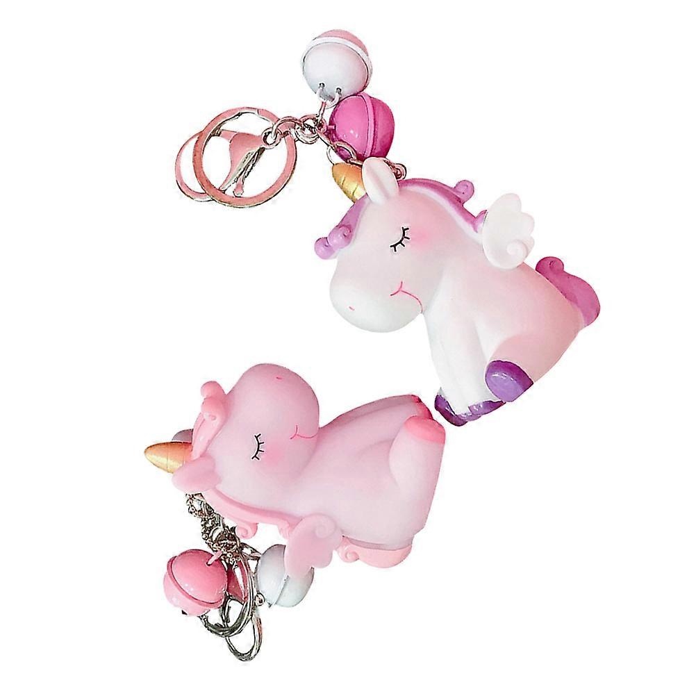 Unicorn Charm Keychains for Decoration 2Pcs Keychain Set