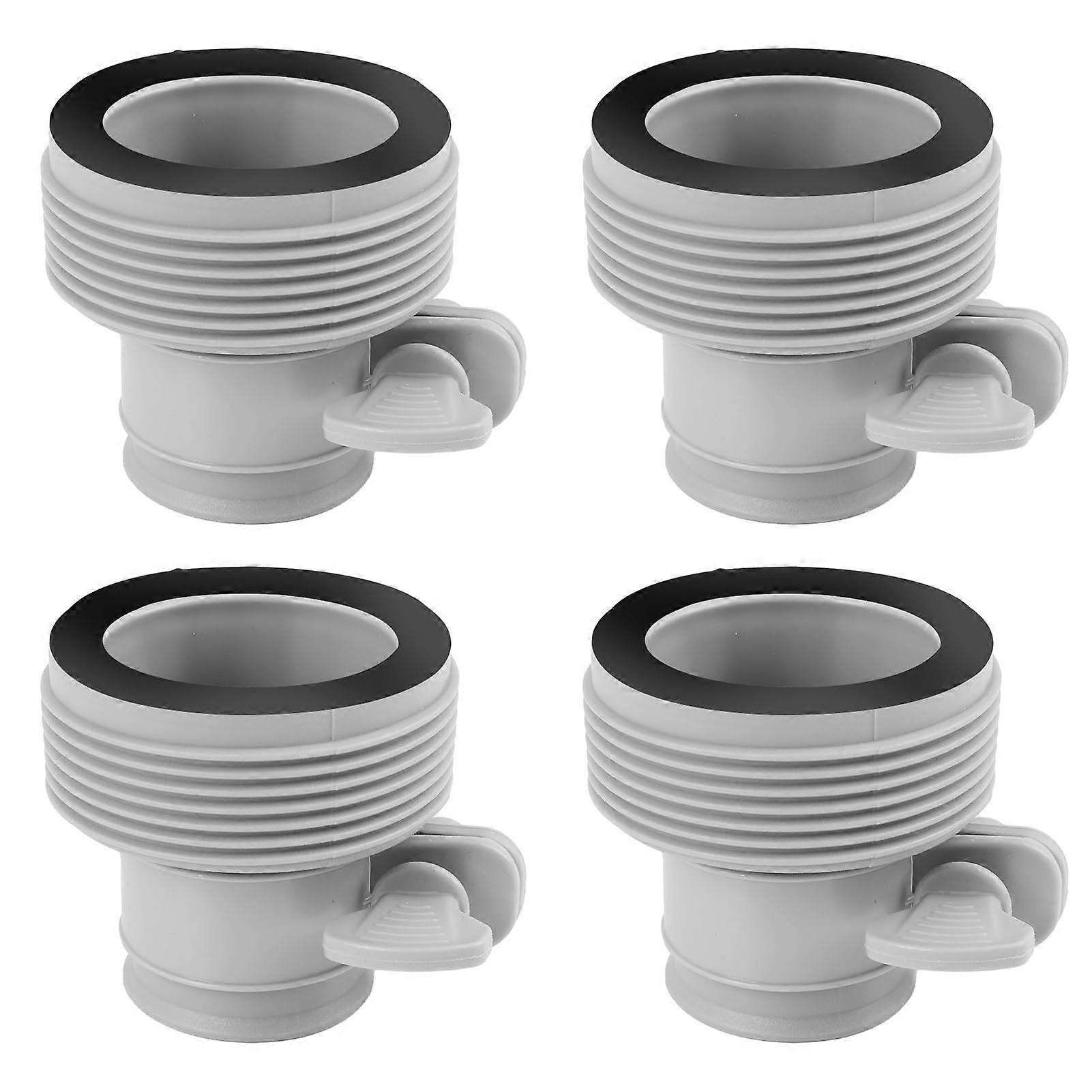 Pool Hose Adapter Type B 1.5 to 1.25 Conversion Kit 4Pack with LeakResistant Seal for Intex