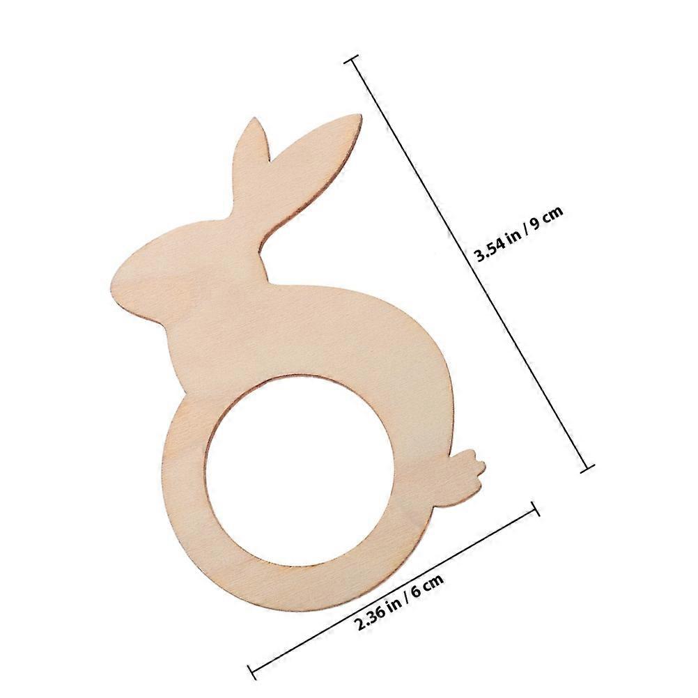 10Pcs Spring Decorative Bunny Napkin Holders For Tableware Use During Wedding Parties And Easter Events