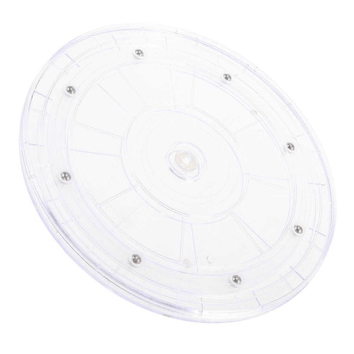 White Acrylic Turntable Plastic Tray for Storage Use 9 Inches