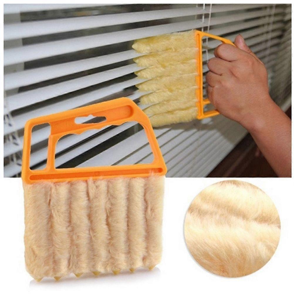 1 Pcs Vertical Window Blinds Brush Cleaner Mini 7 Shape Hand Held Window Brush