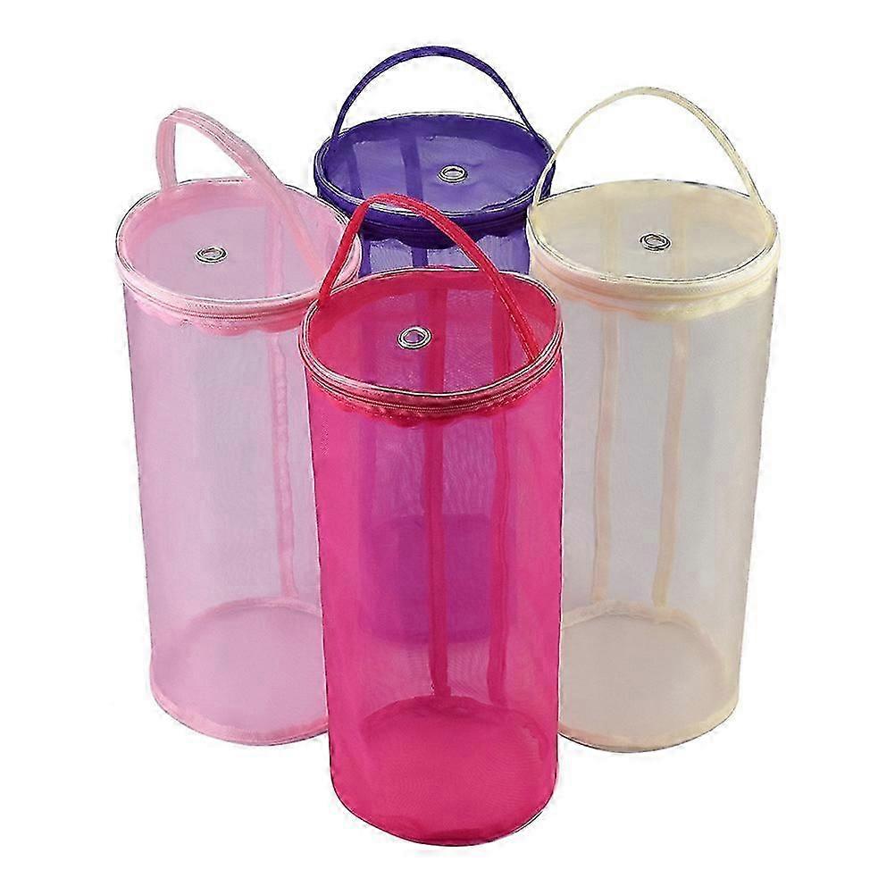 Purple Wool Yarn Knitting Storage Pouch Bag