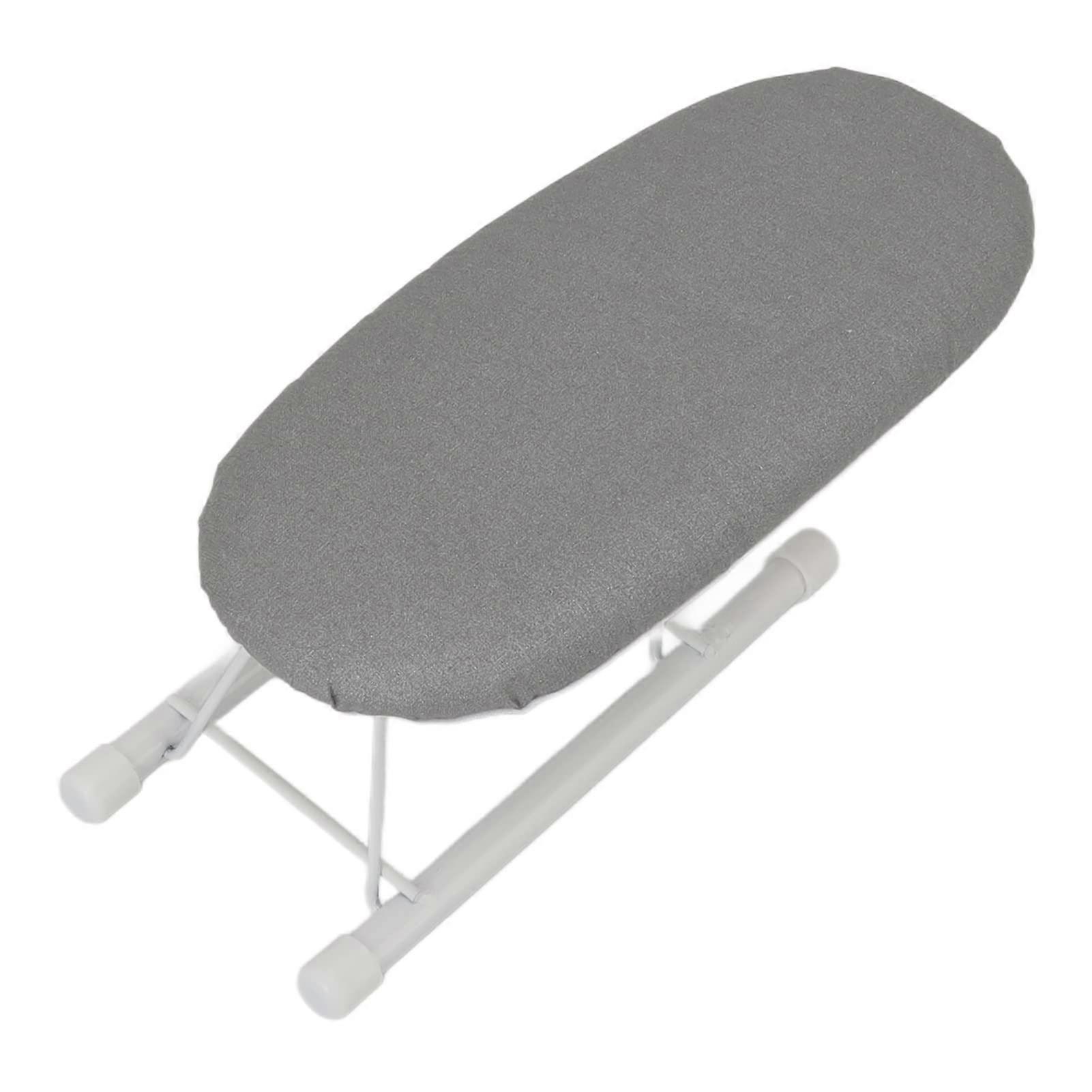 Mini Ironing Board with HeatResistant Surface, Compact Tabletop for Travel and Small Clothes, Grey