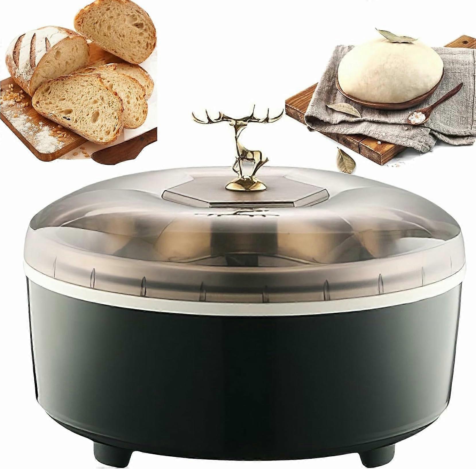 Stainless Steel Bread Proofer with Precise Temperature Control, 5L Capacity, 24H Timer for Dough and Yogurt