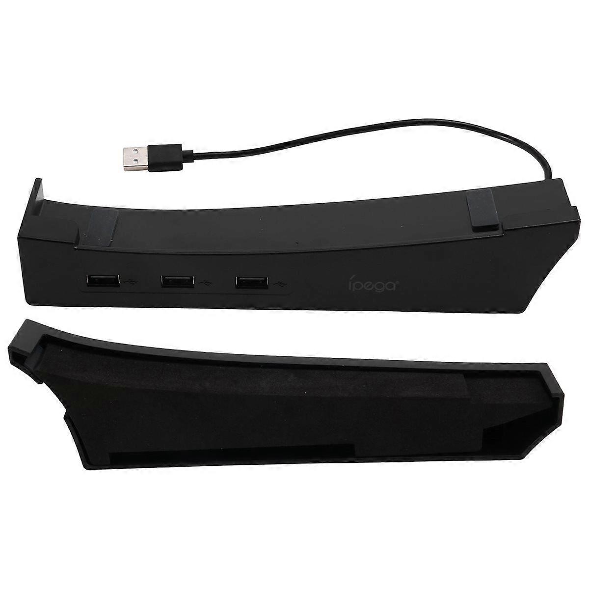 Main Unit Bracket, Horizontal Stand for Pro/for Slim Console with 4-Port USB Hub, Base Holder for