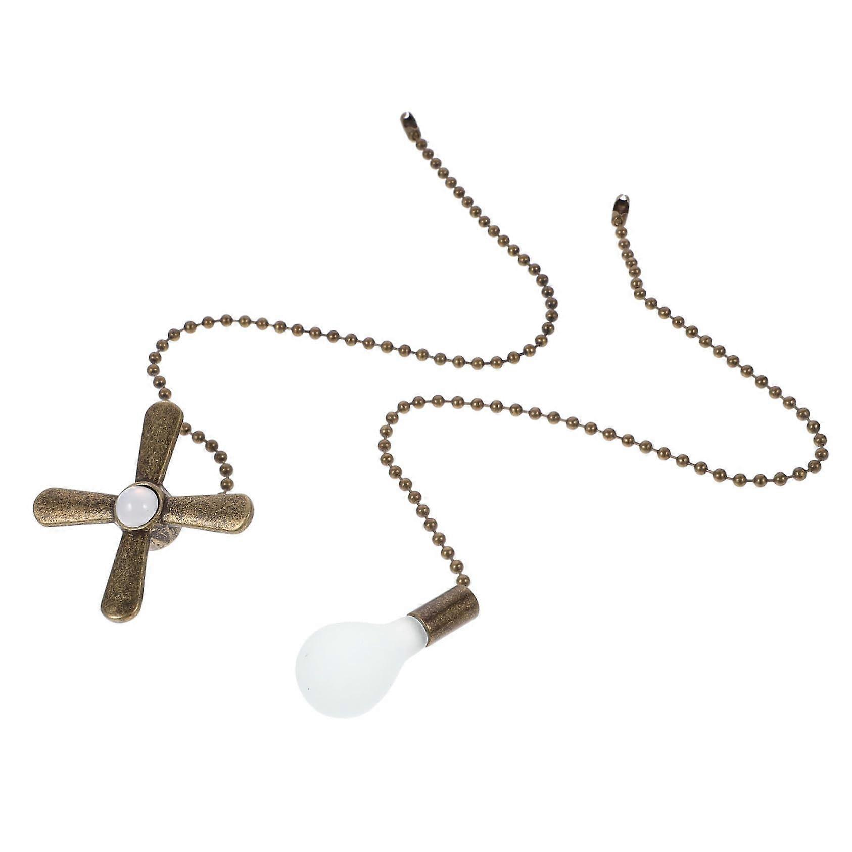 2pcs Chrome Ceiling Fan Light Pull Chain Extender for Easy Light Control and Quick Fan Operation