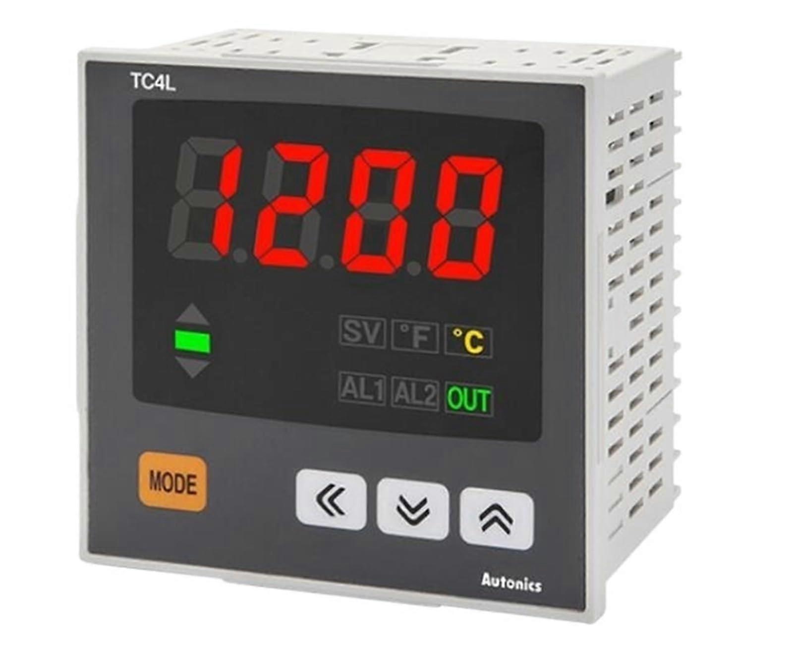 DIN 96x96 PID Temperature Controller with Large 4Digit Display, Wide Voltage Range, No Output