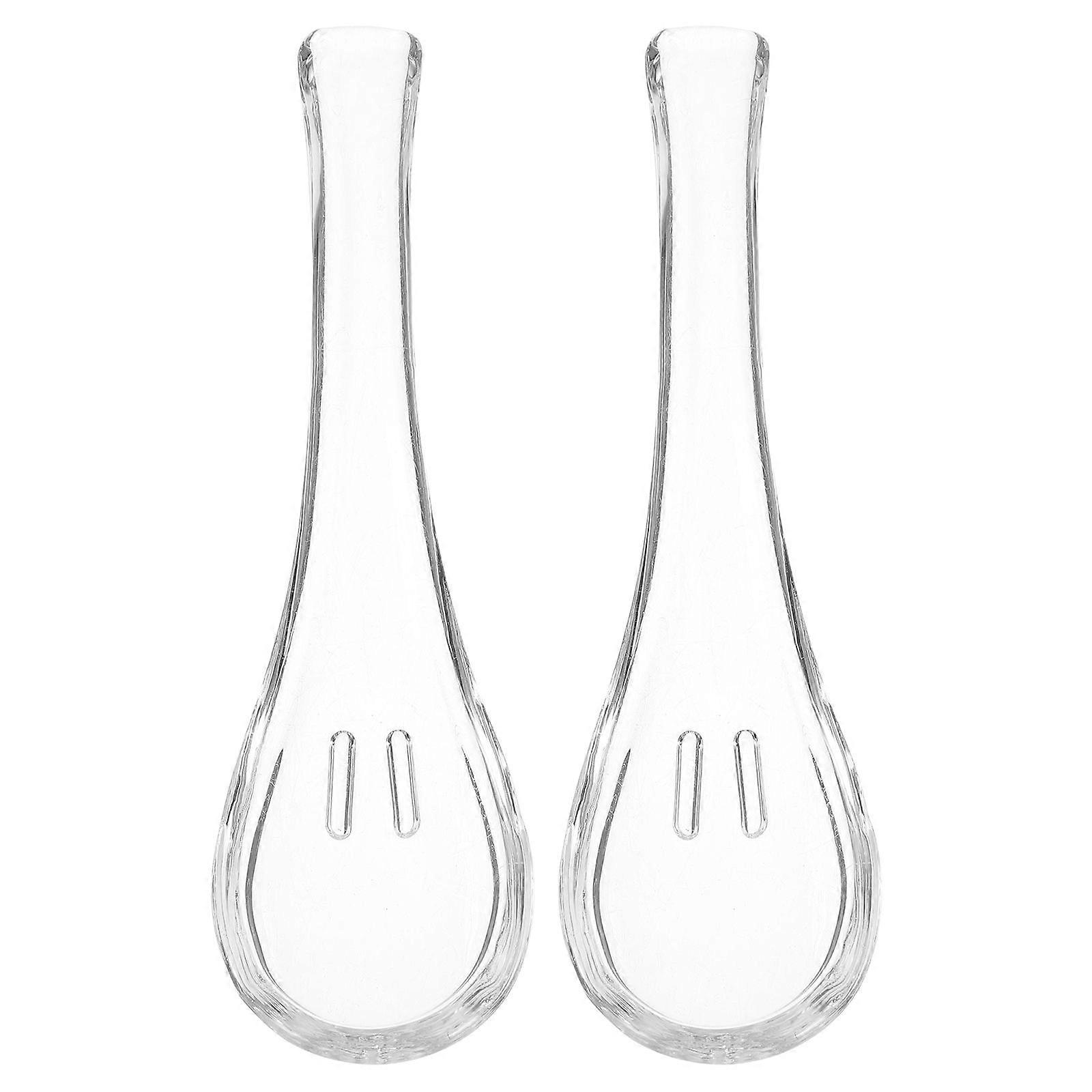 2pcs Dessert Spoon Household Soup Spoon Breakfast Spoon Multifunctionsl Tablespoon