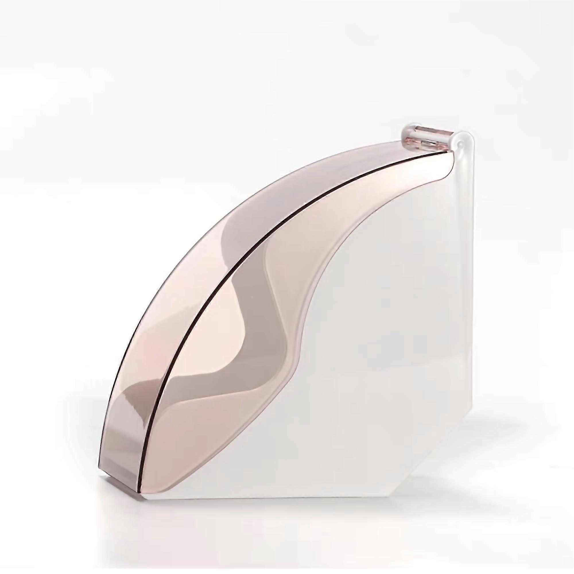 Coffee Filter Paper Holder with Dustproof Cover, Durable Storage Container for Cone Filters, White