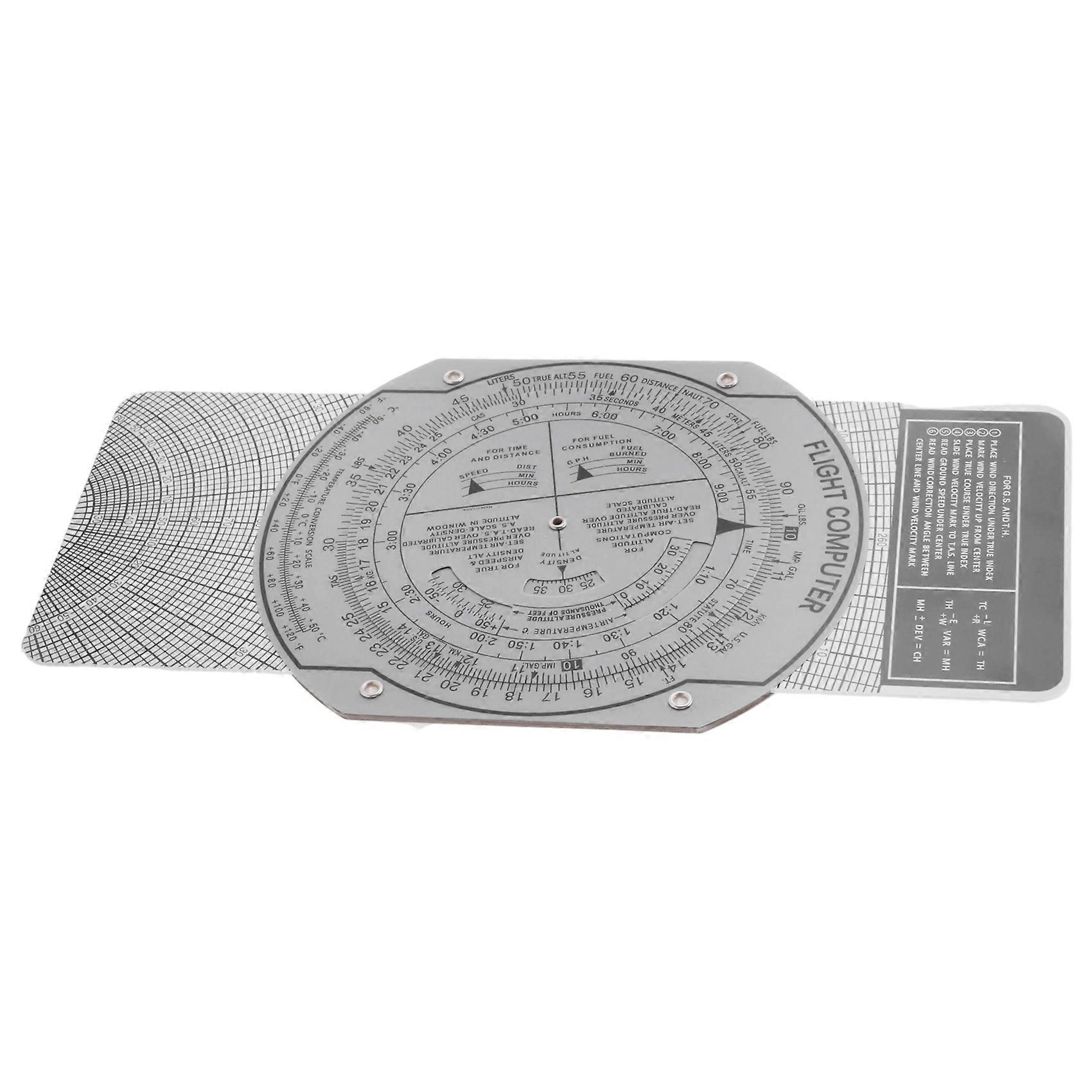 E6B Flight Computer Aviation Plotter Circular Slide Rule Used in Aviation Flight Training Pilot Training, Internships