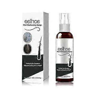 Spray para escurecer cabelos, cor preta natural, cobre cabelos brancos, deixa os cabelos macios, brilhantes, hidrata e engrossa os fios - kx1