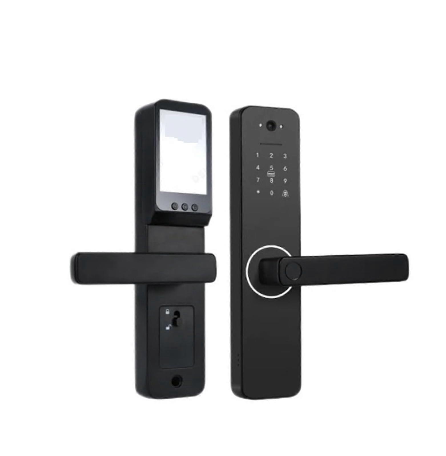 Smart Door Lock with Fingerprint Quick Unlock, Camera Display and App Control for Home