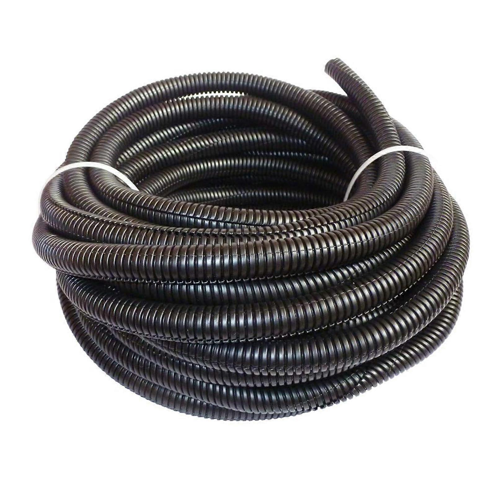 32ft Wire Loom Tubing Polyethylene Cable Protector for Flexible Cable Management and Damage Protection