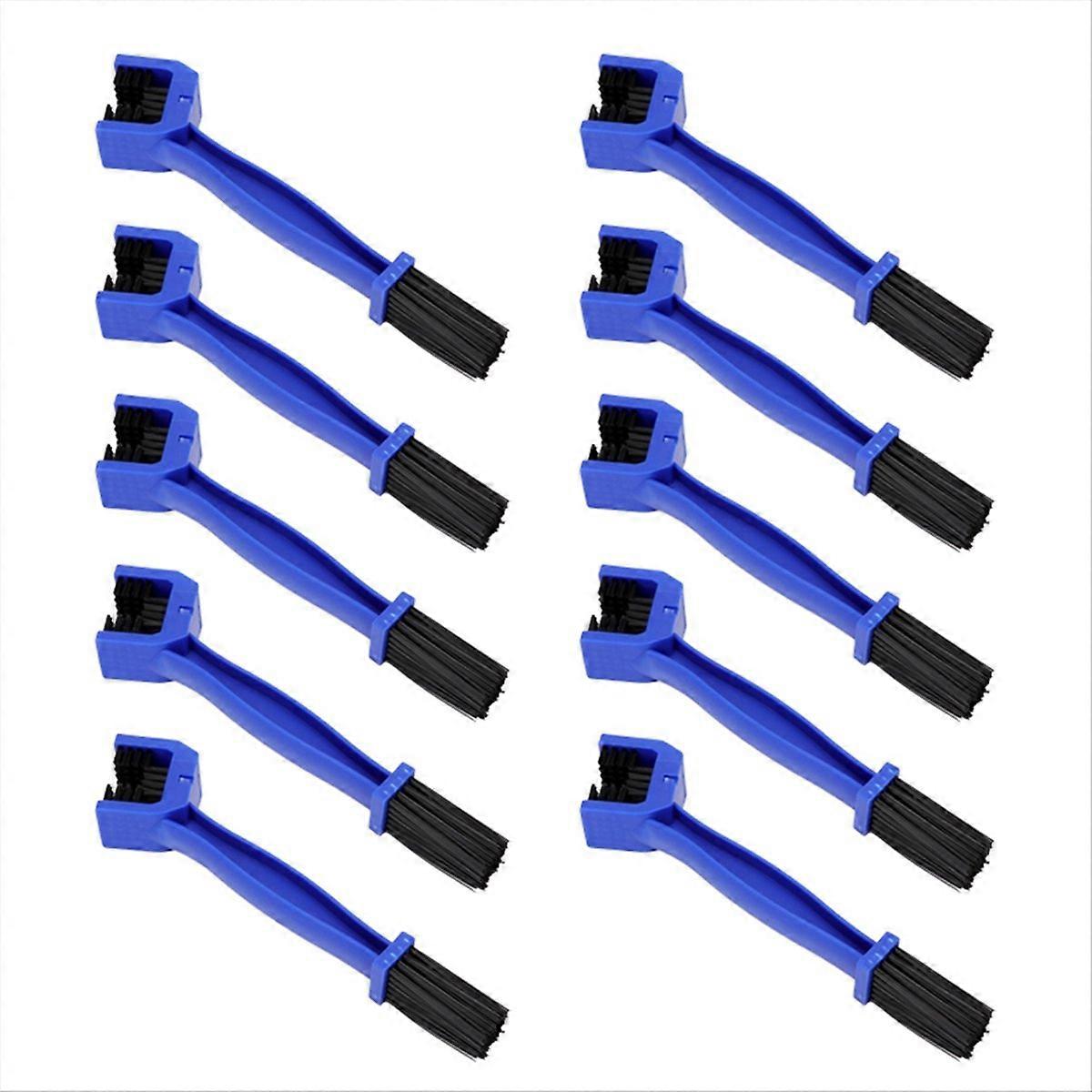 Blue Motorcycle and bicycle chain brushes