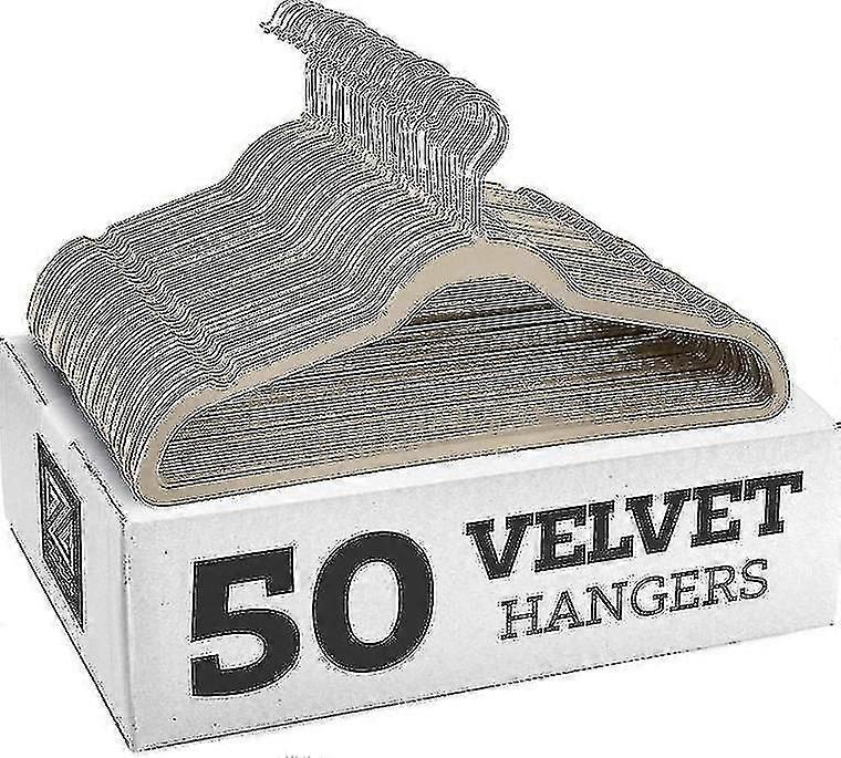 10er Pack rutschfeste Samtbügel - Anzug Kleiderbügel