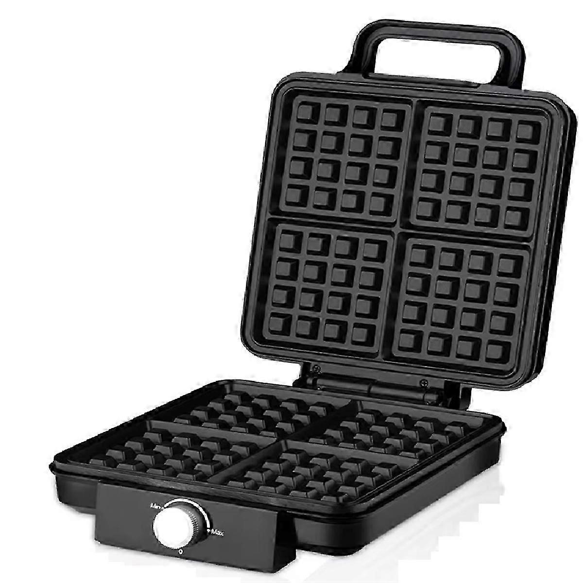 4-Slice WaffleMaker 1500W Double Heating Non-Stick Egg Cake Oven Pancake Egg Waffle Cake Machine Te