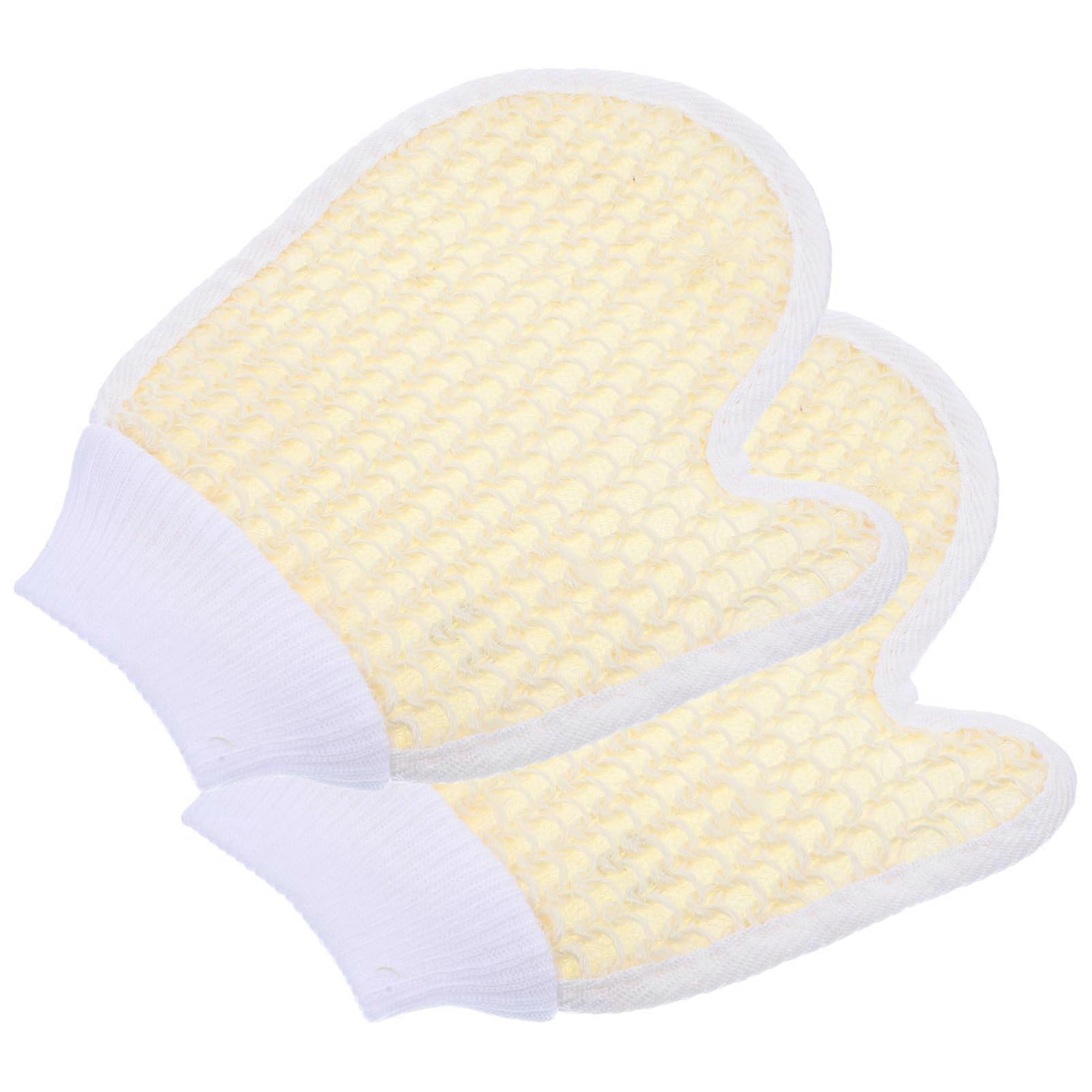 2pcs Durable Exfoliating Bath Gloves for Deep Cleaning with Comfortable Grip and Full Body Coverage