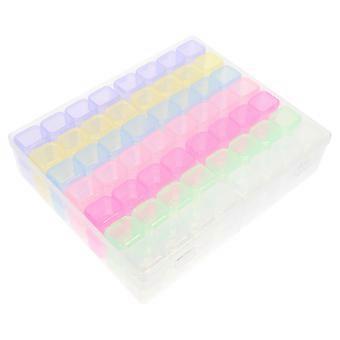 Aufbewahrungsbox für Nagelzubehör und Maniküre-Werkzeuge, mehrfarbig, kompakt, 1 Set