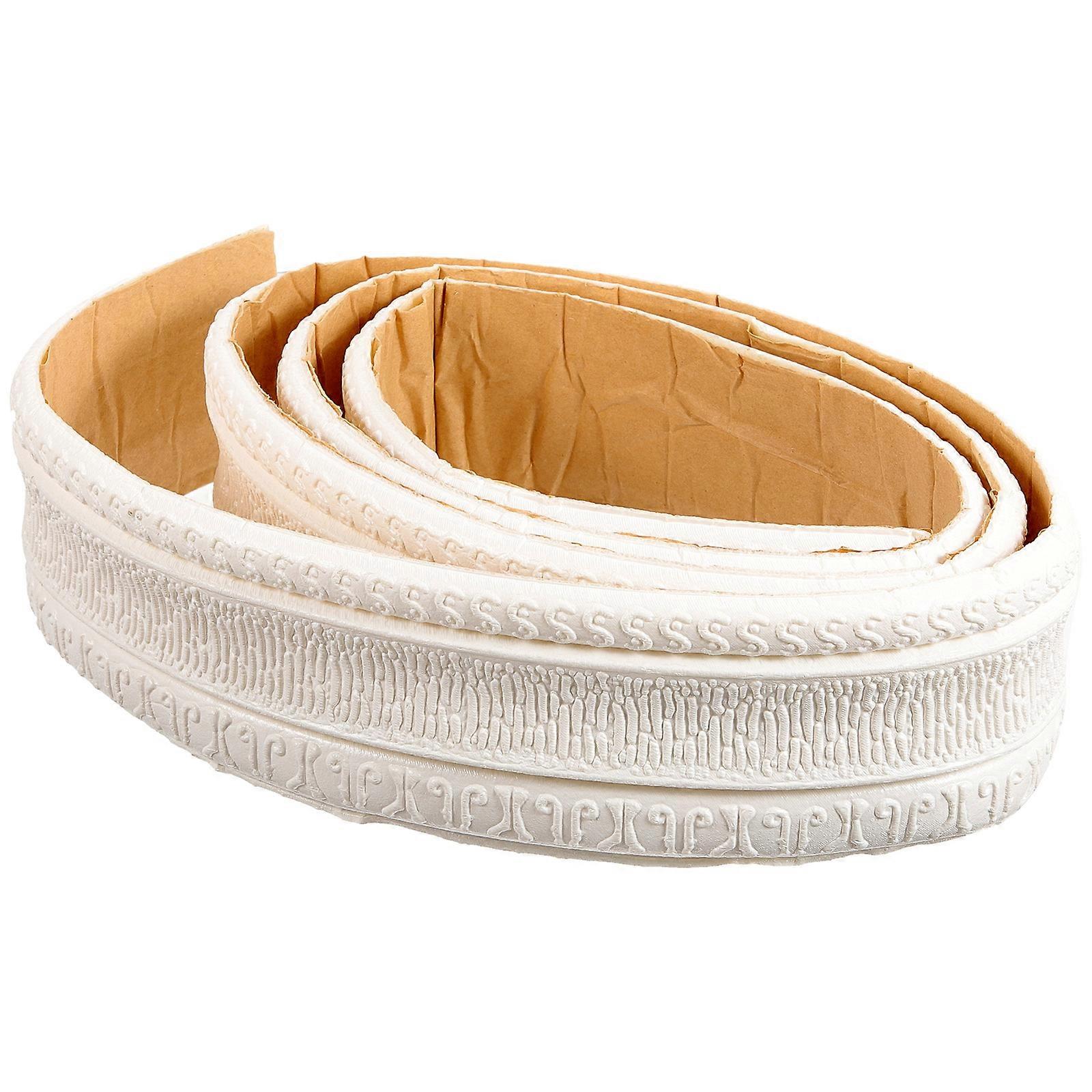 3D Foam Wall Sticker Adhesive Wallpaper Border for Decoration 2Pcs