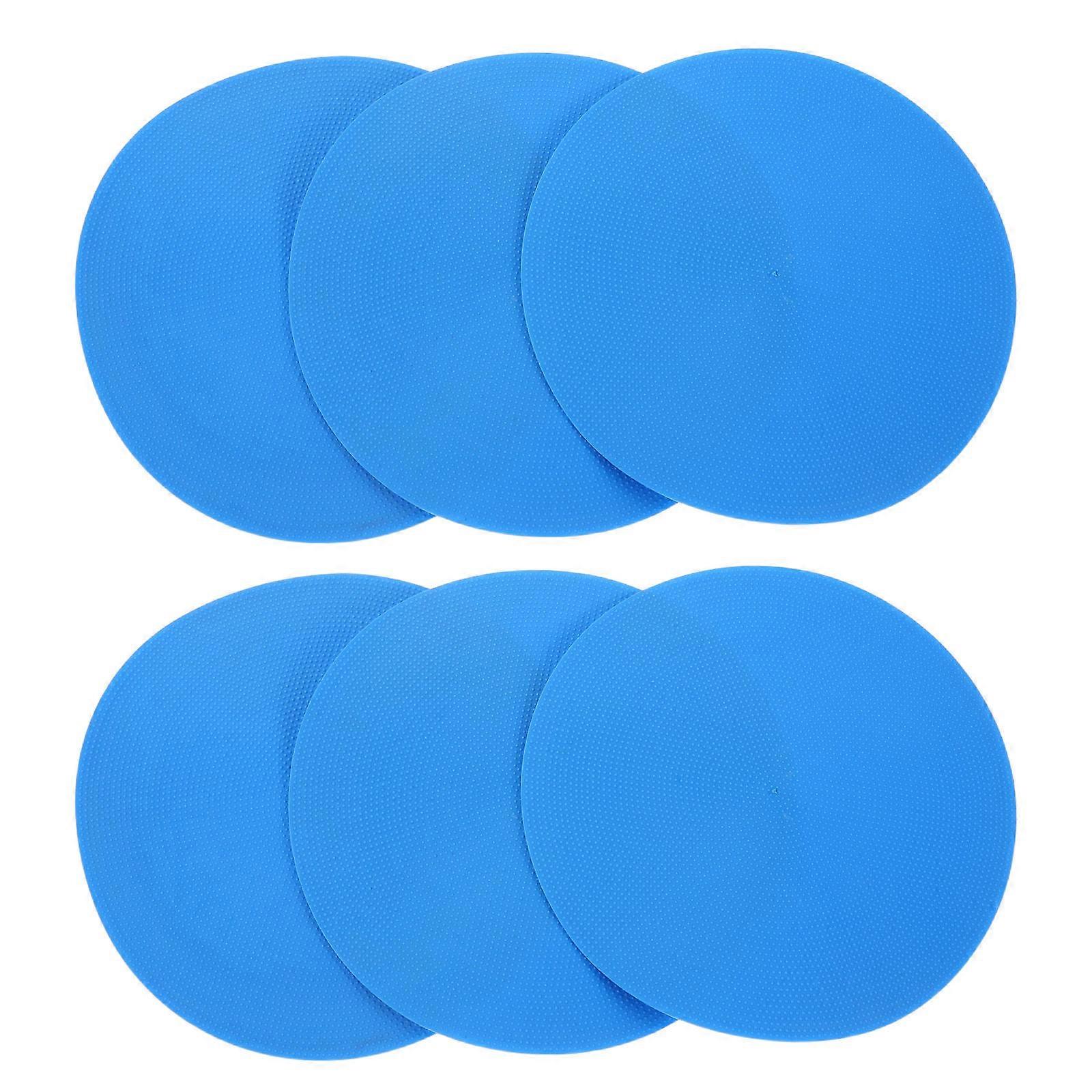 Markers Training Flat Disc for Football Agility 6Pcs Blue Durable