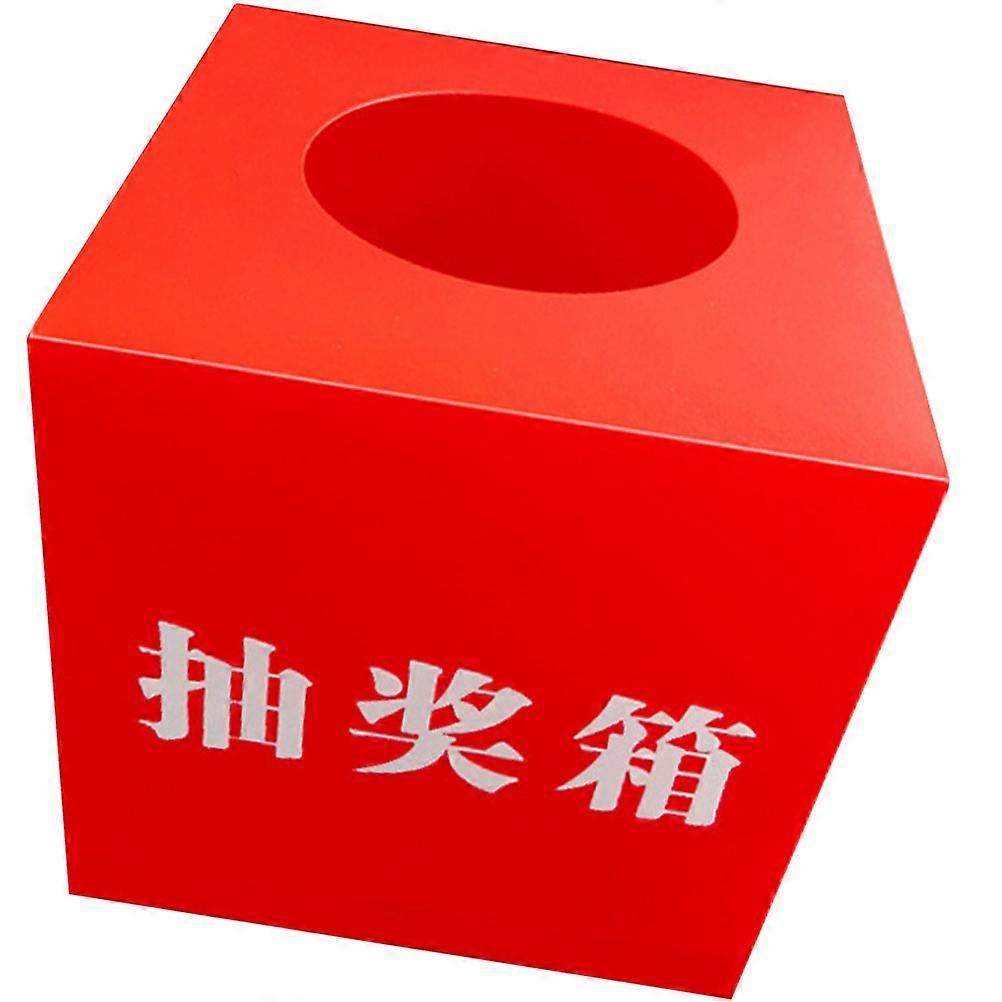 Raffle Box Professional Compact Square Ball Storage Game Accessory 18X18X18CM PP 1Set