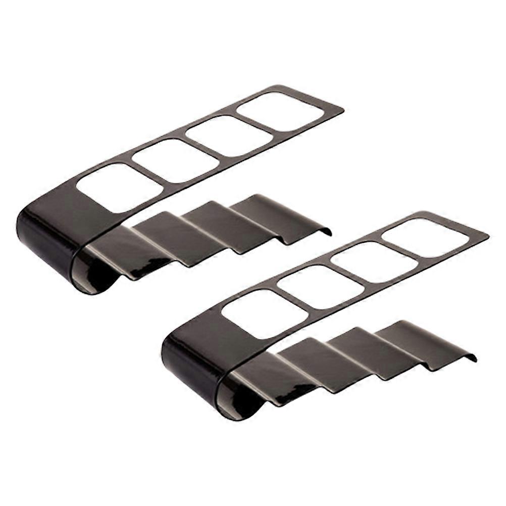 Organiseur de télécommandes en fer avec 2 compartiments et design multi-compartiments