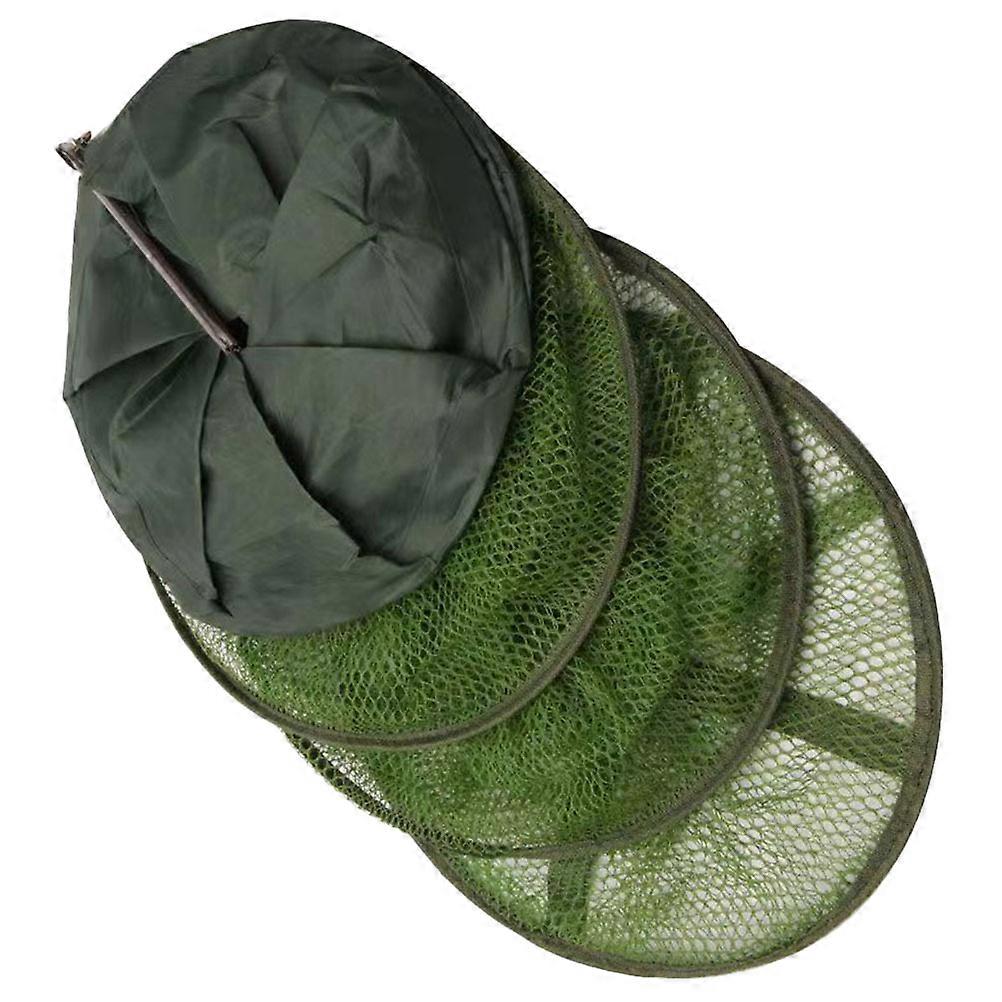 Fishing Net Fish Locating Guard for Outdoor Use 4Pcs Foldable Green Nets