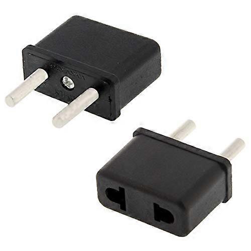 US to EU Plug Adapter Universal Compatibility Secure Fit Compact Travel Power Socket Converter