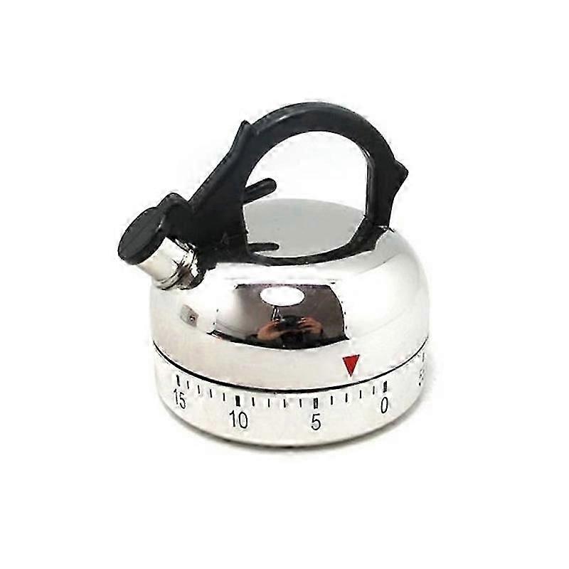 60 Minute Kitchen Timer Alarm Mechanical Teapot Shaped Timer Clock Counting Tools  Edition 0301