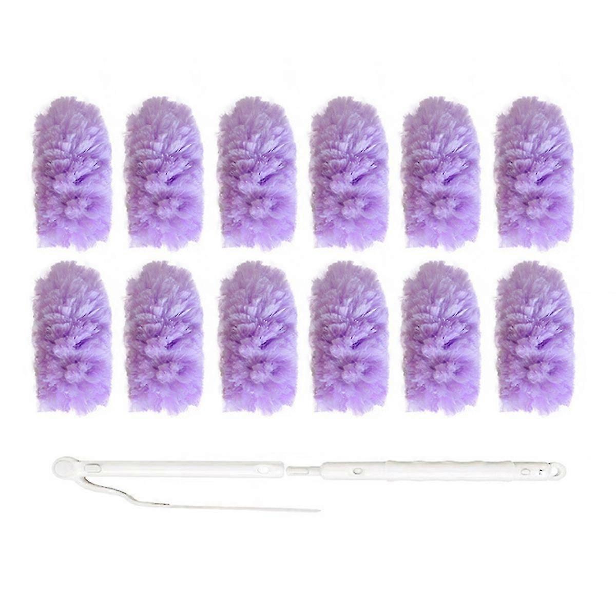 White Peach Scent Electrostatic Duster Electrostatic Adsorption Multi-Function Dust Duster Household Cleaning C