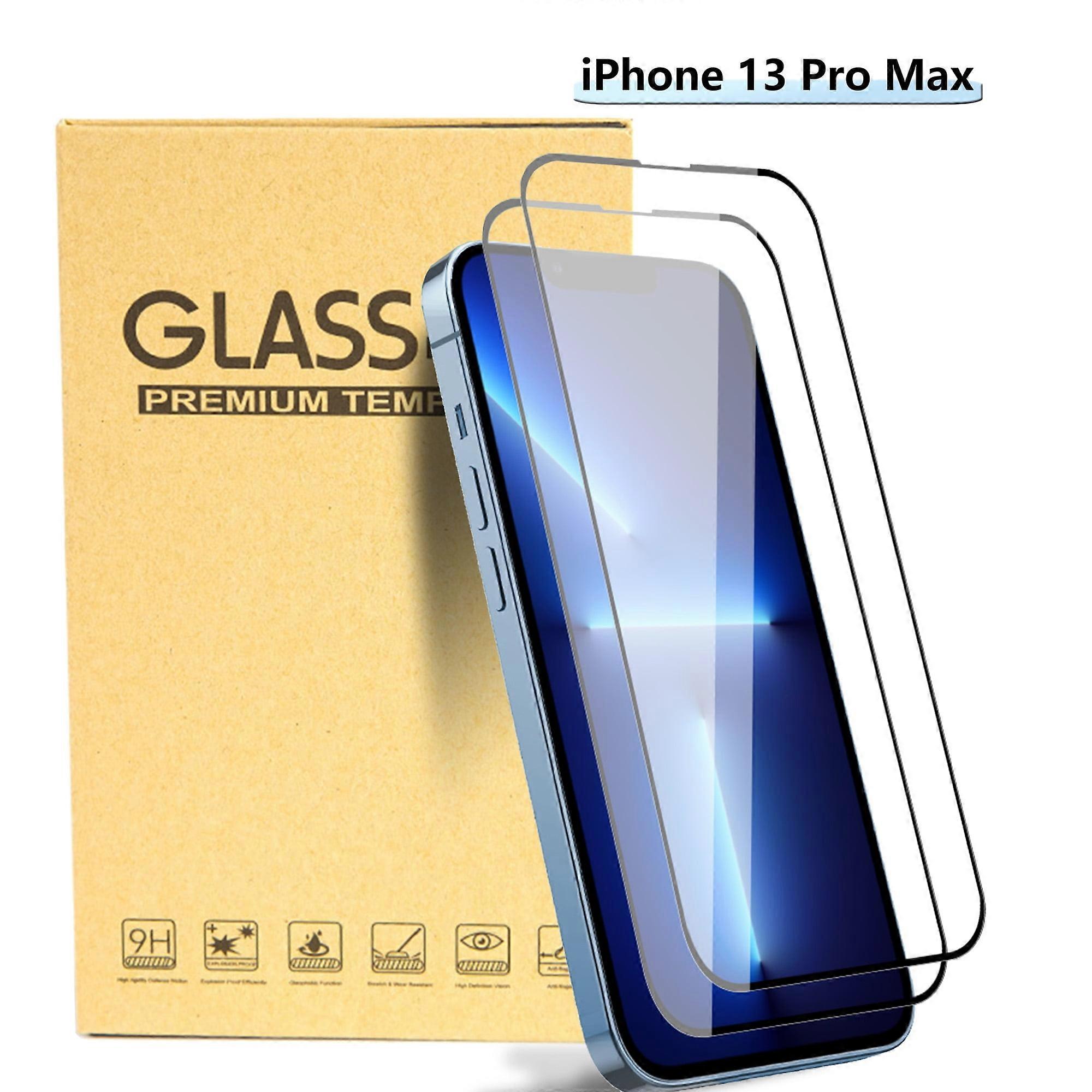Screen Protector for compatible with iPhone 13 Pro Max - Clear, Case-Friendly Tempered Glass, 2 Pack
