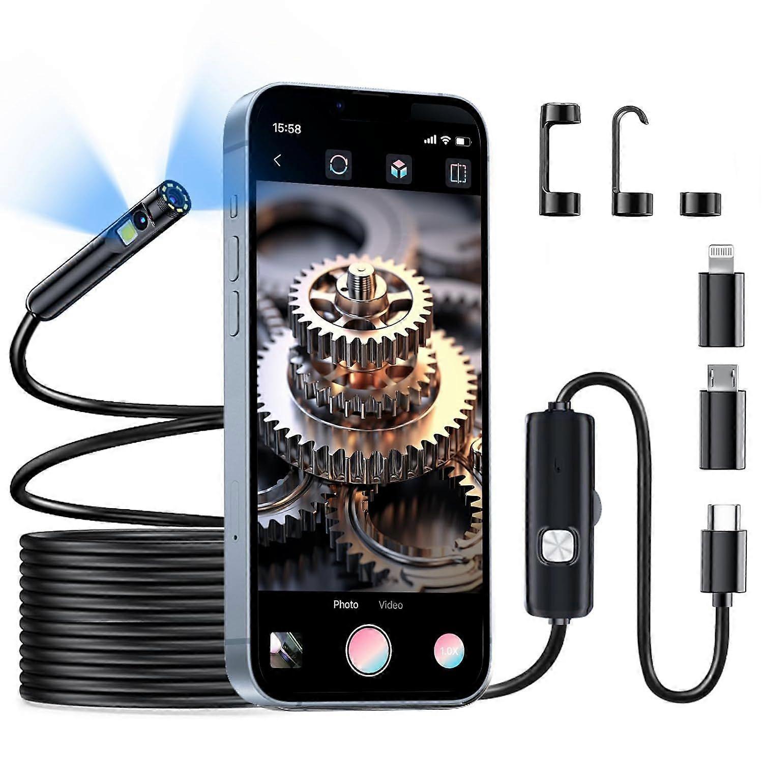 Borescope, Endoscope Camera with Light- 1920P HD