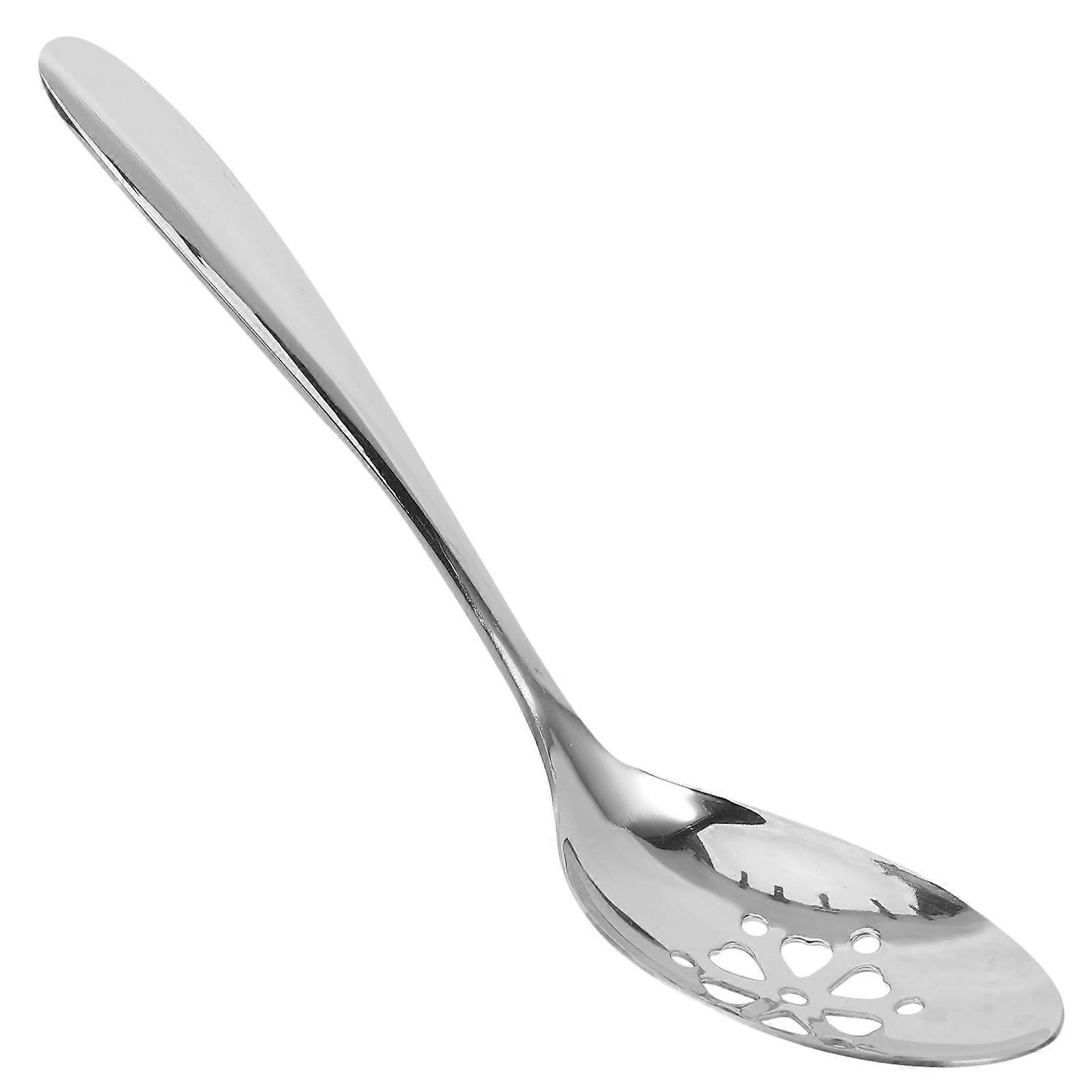 Perforated Stainless Steel Serving Spoon for Kitchen Use Dining Hall