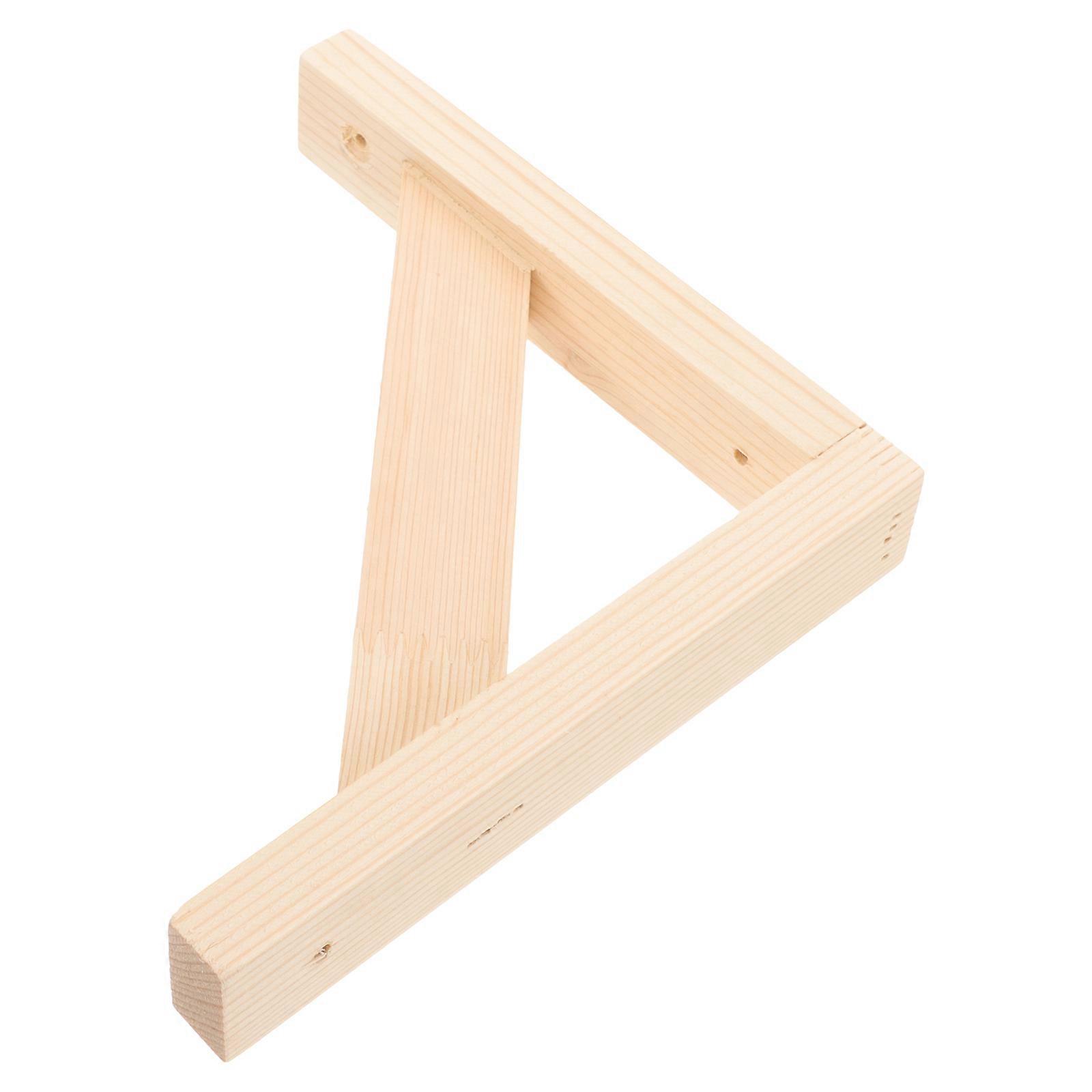 Wooden Triangle Shelf Bracket Shelf Support Bracket for Home Use