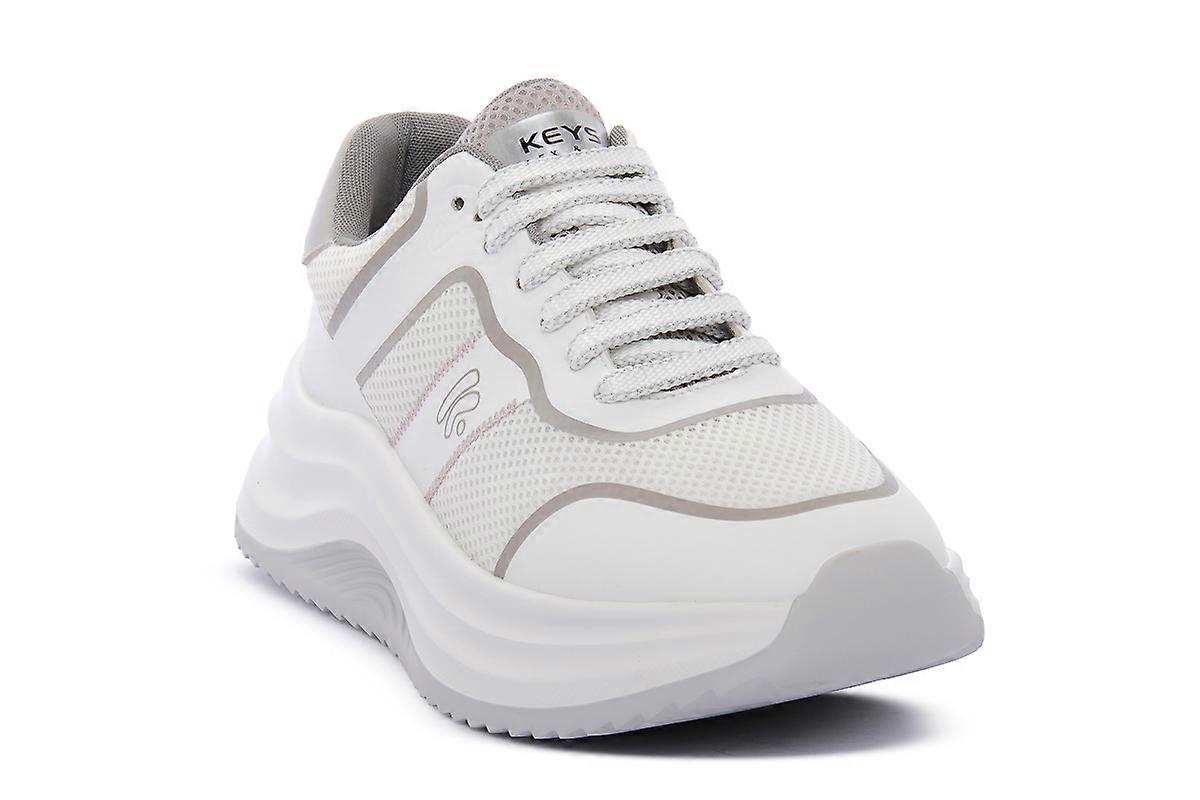Baskets mode blanches et grises Keys