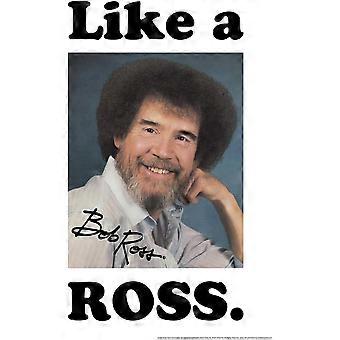 Bob Ross Like a Ross Meme Engraçado Coleção de Quebra-Cabeças de Madeira Arte Pintura Acidentes Felizes Motivacional Engraçado Afro e Barba Legal