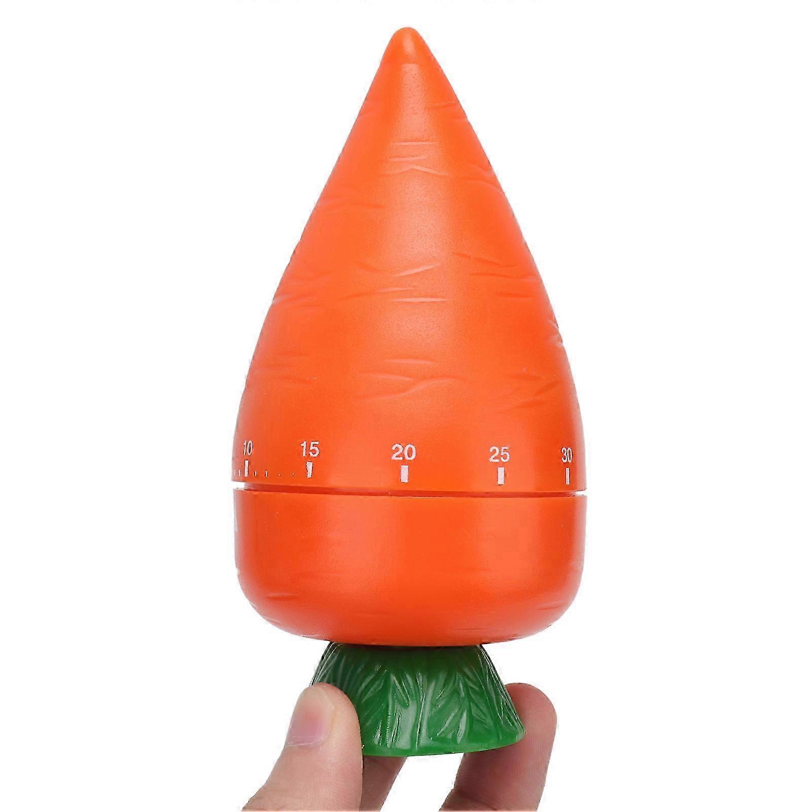 Cooking Timer Cute Carrot Shape Mechanical Timer for Kitchen Reading Studying Exercise