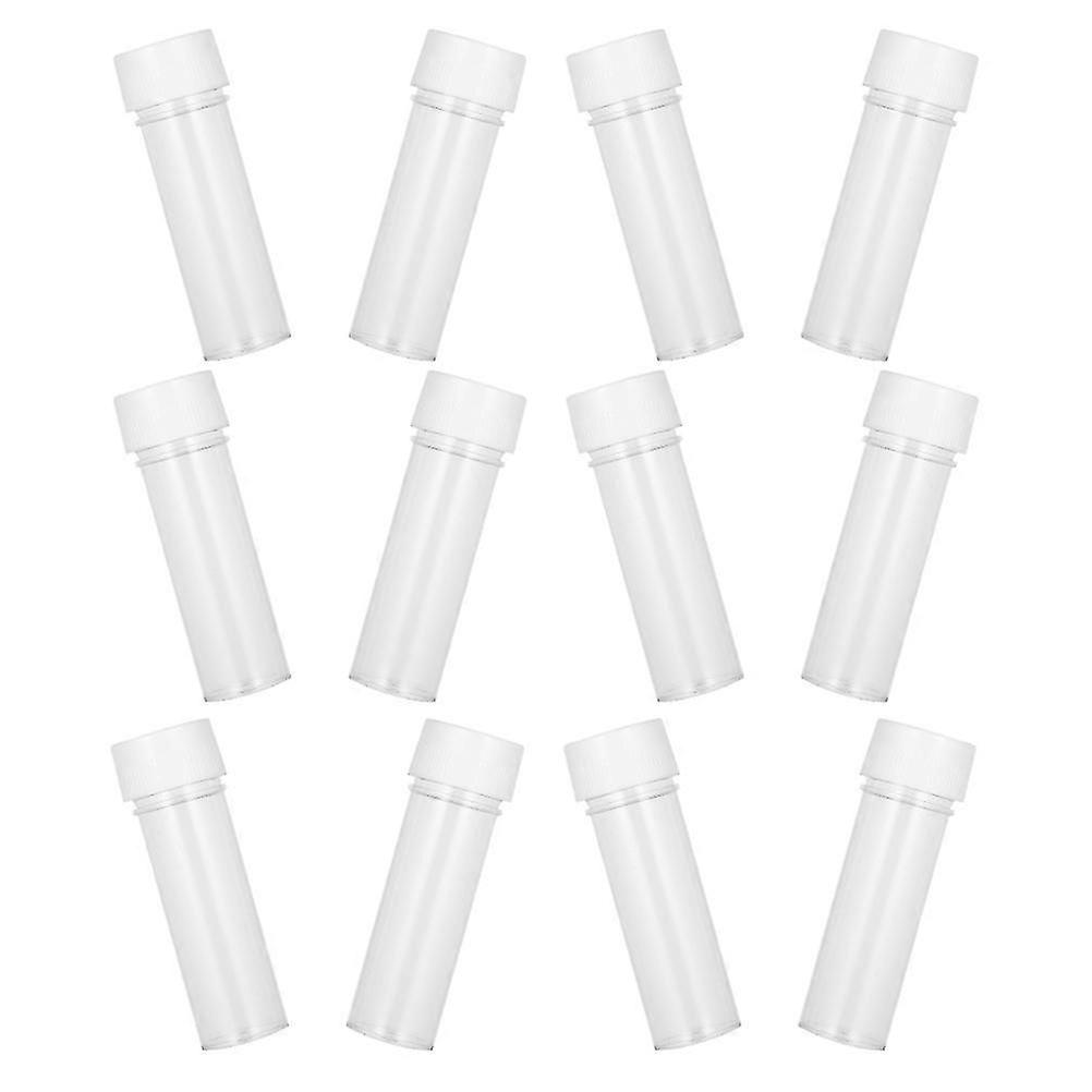 12Pcs Sample Containers for Storage Use with Screw Caps Transparent Design